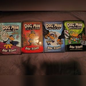 Set of 4 Dog Man Graphic Novels